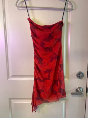 Princess Polly Donelli Mini Dress Red Floral 4 thumbnail 6