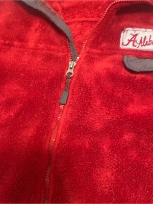 Alabama Crimson Tide KA Red Fleece Zip-Up Jacket Ladies Size Medium thumbnail 3