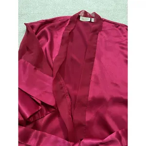 Victoria's Secret Pink Satin Sheer Sleeve Tie Waist Kimono Robe One Size thumbnail 14