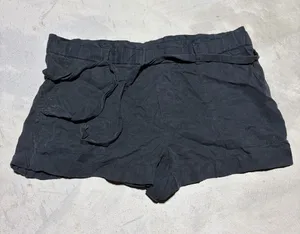 Aerie Casual charcoal gray Tie-Waist Shorts medium thumbnail 1