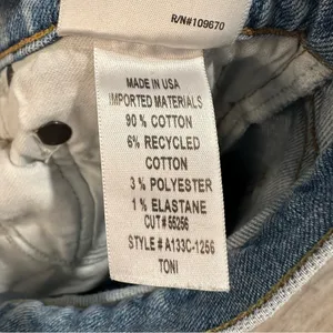 Agolde Toni Light Wash Denim Distressed Jeans Size 24 thumbnail 12