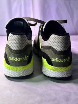 adidas women Ultra Tech Sneakers — White, Olive & Neon Yellow thumbnail 7