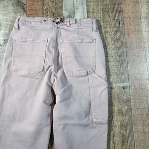 Old Navy Mauve Pink Sky-Hi Straight Extra High Rise Carpenter Pants Womens 6 thumbnail 7