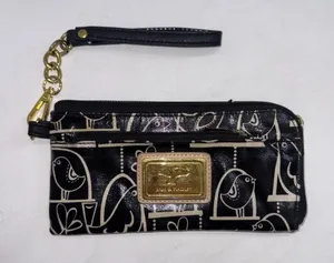 Sam & Hadley Glossy Classic Designer Minimalist Preppy Basic‎ Wallet Wristlet thumbnail 1