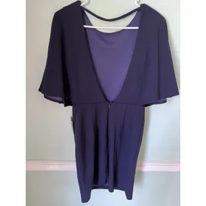 Lulus Dress Womens Size S‎ Navy Blue Open Back Cape Mini Cocktail Party Holiday thumbnail 2