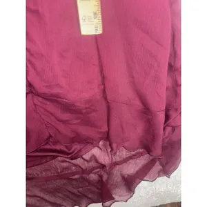 autres filles dress ruffle burgundy EUC medium lined Faux Wrap Midi thumbnail 11