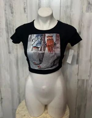 Crop Top Black thumbnail 1