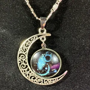 Celestial Crescent Moon Necklace thumbnail 1