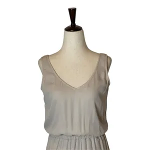 Show Me Your Mumu Taupe Nude Kendall Maxi Side‎ Slit Gown Dress Size XS thumbnail 3