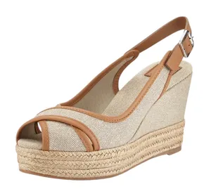 Tory Burch Majorca Platform Slingback Wedge Sandals - Size 39 thumbnail 1