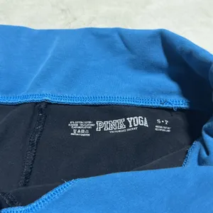 Victoria's Secret Low Rise Y2K Yoga Flare Leg Pants Logo Thick Band Leggings S HTF thumbnail 5