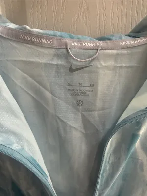Nike Blue Tie-Dye Hooded Running Jacket thumbnail 3