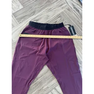 Alphalete Women’s Infinity Studio Pants - Burgundy, Size Medium thumbnail 6