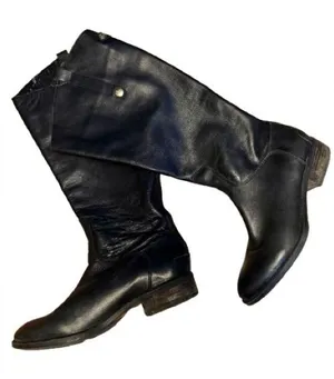 Sam Edelman Black Leather Knee-High Boots thumbnail 1