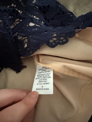 Dainty Hooligan navy lace dress thumbnail 4