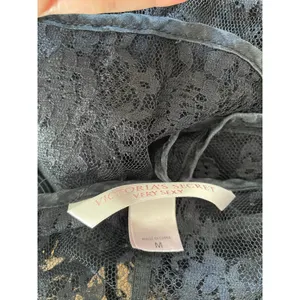 Victorias Secret Lace Intimates Sleepwear Size M Black thumbnail 4