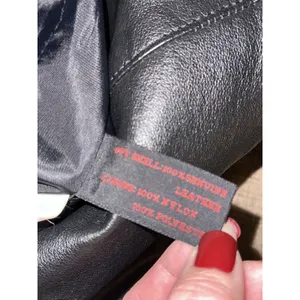 Women's Black Leather Trench Coat Size Medium Vintage Grunge Goth Matrix 90's thumbnail 4