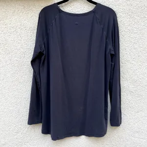 Lululemon Emerald Long Sleeve Tee Charcoal Black Size 12 thumbnail 4