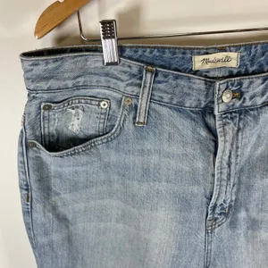 Madewell The Curvy Perfect Vintage Jean‎ Light Wash High Rise Tapered Denim 32 thumbnail 4