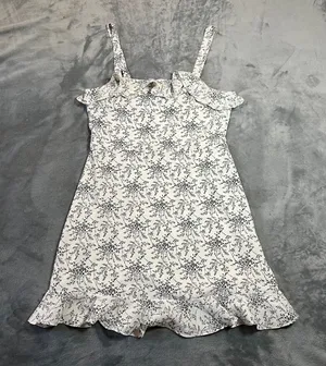 Altar’d State Sleeveless Ruffle Trim Floral Print Dress Size M Going Out Party thumbnail 1
