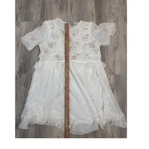 Anthropologie Ranna Gill Basilia Embroidered Tunic Dress Women Size Large thumbnail 7