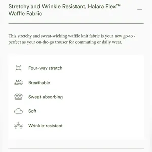 Halara Flex High Waisted Side Pocket Wide Leg Waffle Work Pant L NWT thumbnail 10
