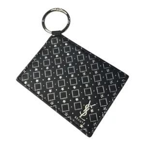 Yves Saint Laurent (YSL) Beauty Mirror Key Ring OS Black Gold thumbnail 1