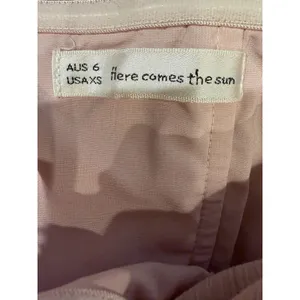 Here comes the Sun Pink Polka Dot Cut-Out Sweetheart Mini Shorts Romper XS thumbnail 5