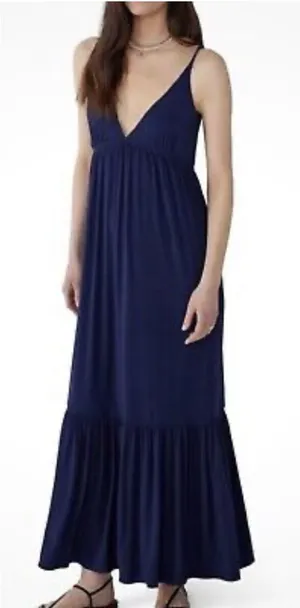Favorite Daughter The Weekend Blue Maxi‎ Dress Womens Size Small Stretch NWOT thumbnail 1