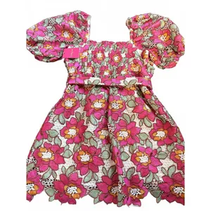 REYNA DRESS - Floral Puff Sleeve Mini Dress in Pink thumbnail 5