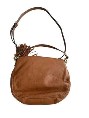 MICHAEL KORS Tan Pebble Leather Crossbody Two Way Bag thumbnail 4