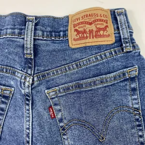 Levis Jeans Womens W25 L26 Blue Wedgie Straight High Rise Button Fly Denim‎ thumbnail 8