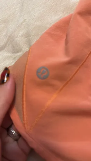 Orange Lululemon Shorts 4" thumbnail 2
