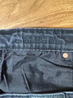 American Eagle Shorts Highest Rise Black Jean 90s Boyfriend Shorts 8 thumbnail 6
