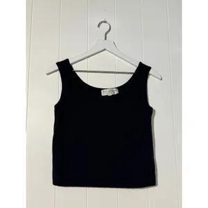 St. John Collection · Small · Santana Knit Shell Tank Top · Black thumbnail 2