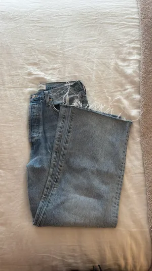 The Denim Forum Farrah High-Rise Wide-Leg Jeans Aritzia thumbnail 3