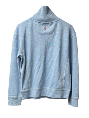 Tommy Bahama Tobago Bay Half 1/2 Zip Sweatshirt Light Sky Blue Medium NEW NWT thumbnail 4