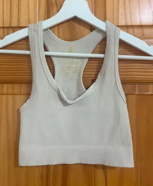 Free People Movement Size Small Off-White Bra Top thumbnail 1