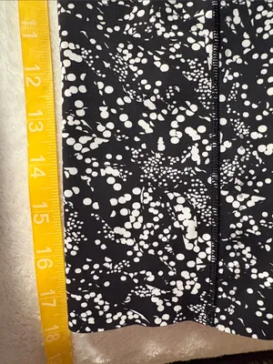 Lululemon size 6 fast & free crop Black White Speckle Side-Pocket Leggings thumbnail 5