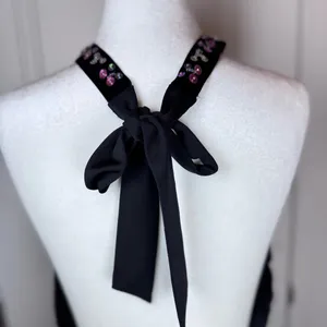 Seven7 Y2K Dark Romance Whimsigoth Velvet Sequin Halter Fairycore Festival Boho 14/16 thumbnail 8
