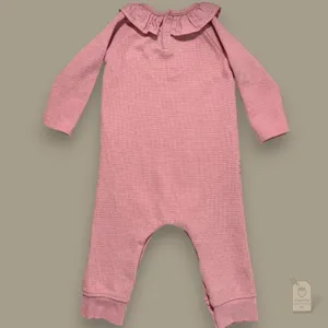 Disney Baby Mickey & Minnie Pink Waffle-Knit Romper 24M thumbnail 4