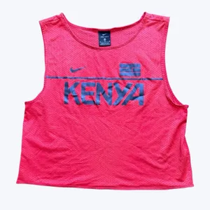 Nike DRI FIT Team Kenya Running Singlet Marathon Tank Top Shirt Size‎ Medium thumbnail 1