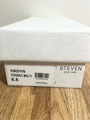 Steve Madden Hadyn Cognac Croc-Embossed Slide Sandals Size 6.5 thumbnail 6