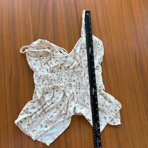 Y2K Style Derek Heart Babydoll Flowy Boho Top Handkerchief Hem Summer Cami Small thumbnail 8