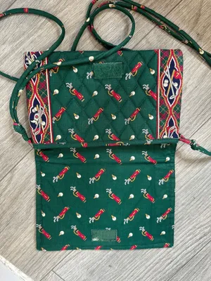 Vintage Vera Bradley Golf Print Quilted Crossbody Bag thumbnail 3