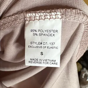 Triple Seven Pink Taupe Sparkling Mini Cocktail Party Cross Back Dress Sz Small thumbnail 7
