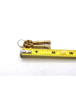 Set 2 Vintage Skeleton Keys Charms Floral Cutout Design 2.5" Zipper Pulls Decor thumbnail 6
