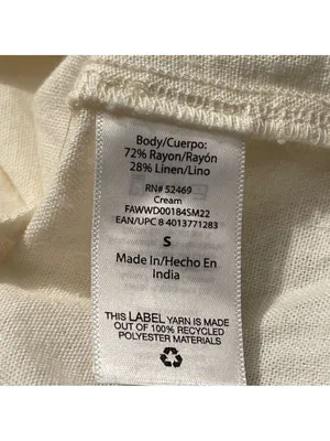 Free Assembly cream linen blend shorts romper jumpsuit belt button front Sz S thumbnail 16