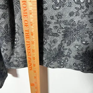 Vtg y2k Black Lace Top Large Mesh Fairy Grunge Gothic Indie Sleaze thumbnail 4