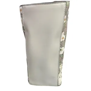 NWT Nine West Limited Edition Bettina Peony Logo Floral Tote Bag White Taupe thumbnail 5